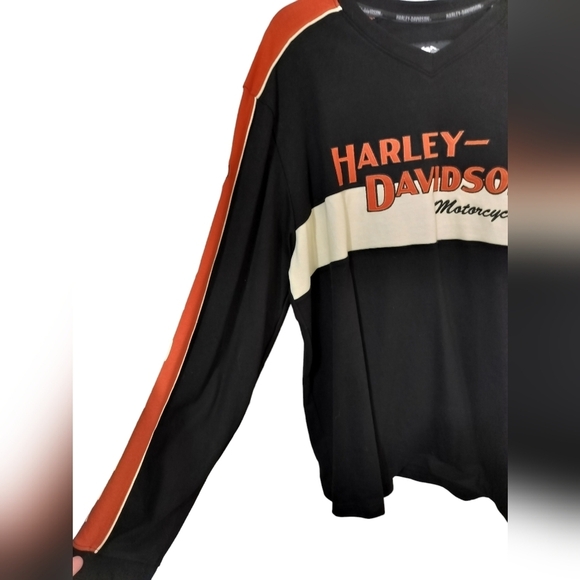 M332) RARE 2005 Harley Davidson Embroidery Long Sleeve Sweatshirt Size 2XL - Picture 3 of 10